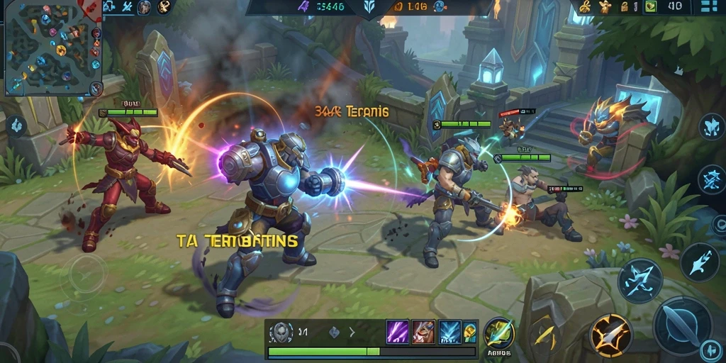 Tampilan gameplay yang seru dan taktis di 3446.