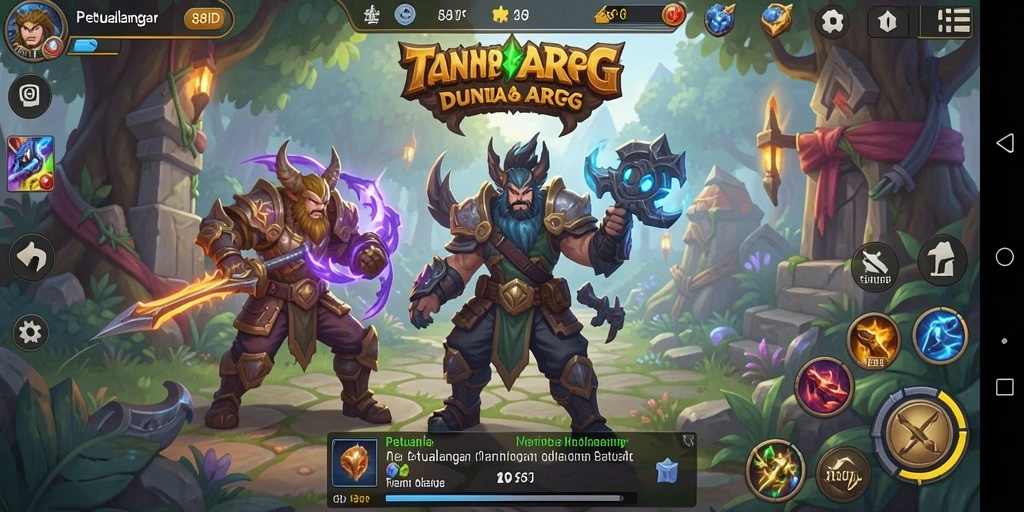Screenshot gameplay <strong>88ID</strong> menunjukkan pertempuran epik antara karakter dan monster.