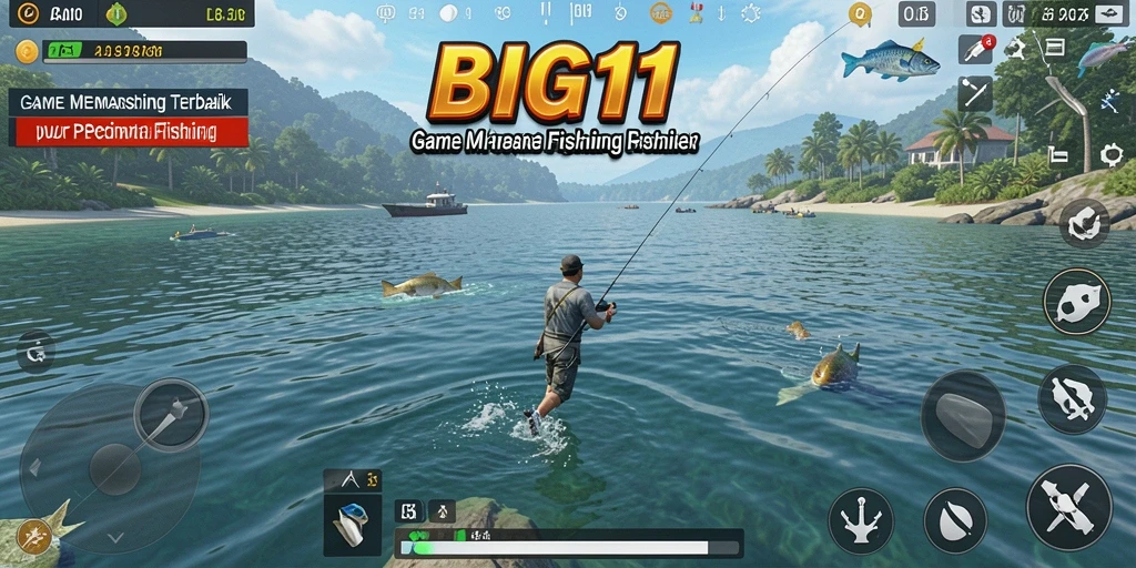 Tangkapan ikan yang mengesankan dalam gameplay BIG11, tunjukkan skill memancing Anda!