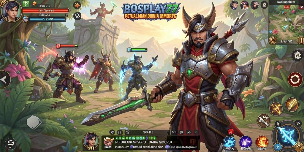 Screenshot aktivitas pemain di dunia fantastik BOSPLAY77.