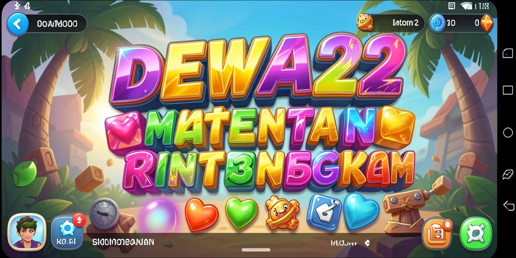 Tampilan gameplay DEWA22 yang memukau dan penuh warna.