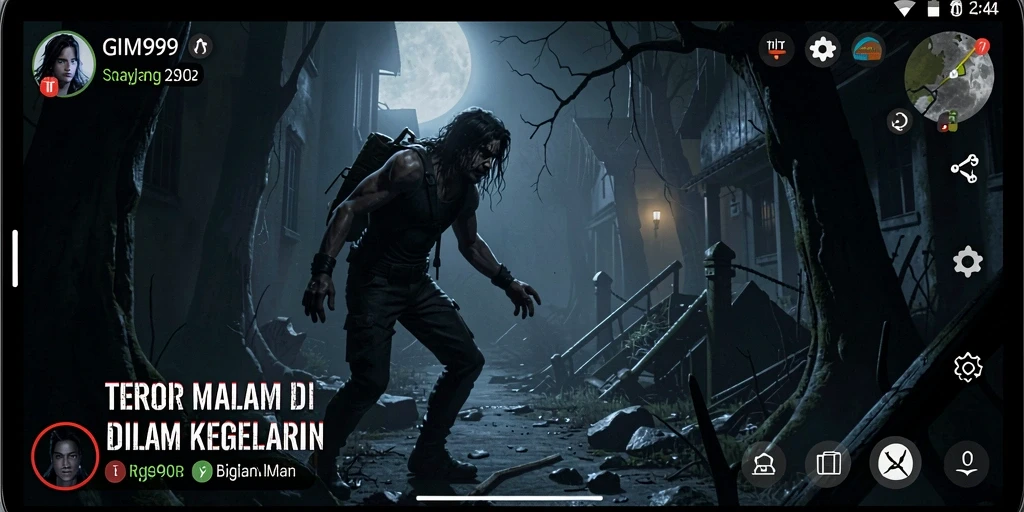 Cuplikan gameplay menegangkan di dunia horror GIM999.