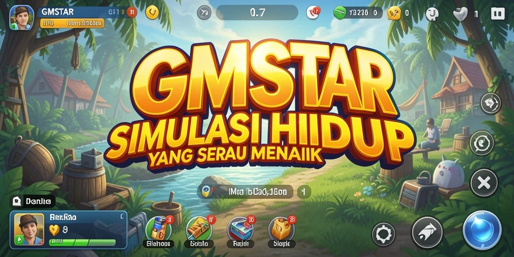 Tangkapan layar utama GMSTAR menampilkan gameplay simulasi yang mengasyikkan.