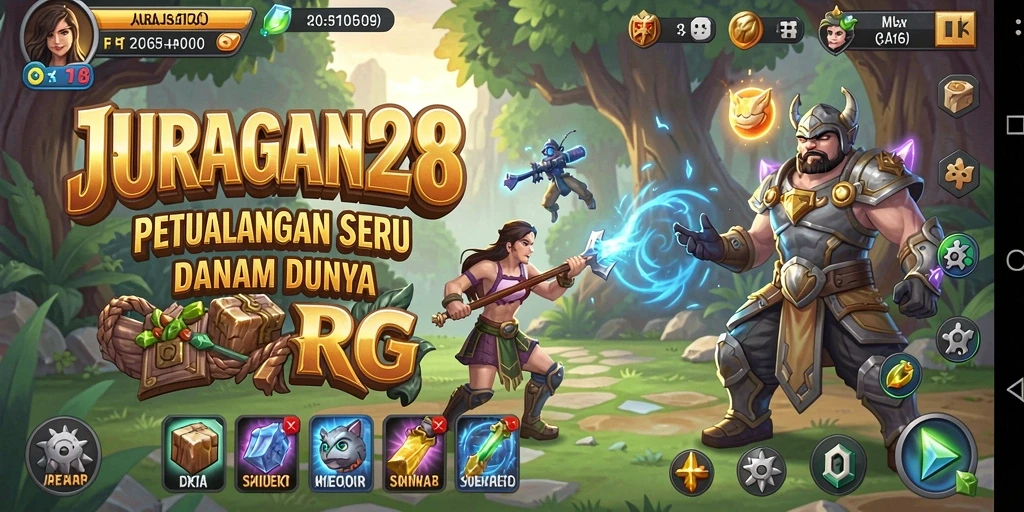 Tampilan gameplay seru JURAGAN28 dalam dunia RPG yang menakjubkan.