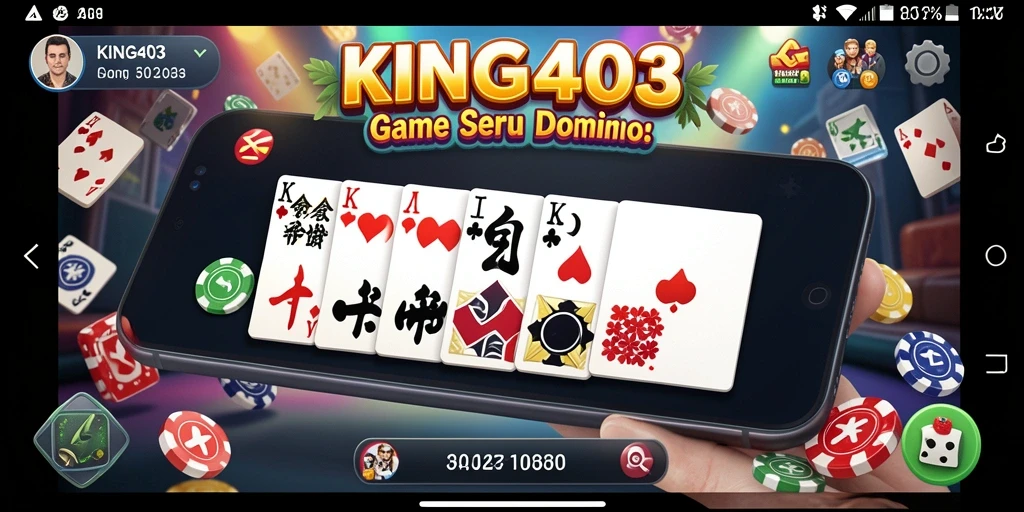 Menampilkan gameplay menarik dari game Domino KING403.