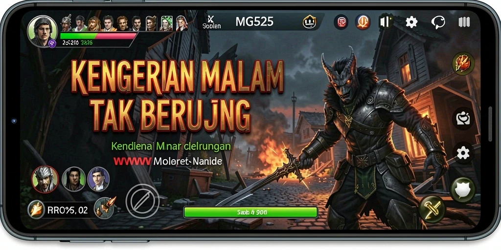 Tampilan gameplay MG525 yang menegangkan dan mencekam.