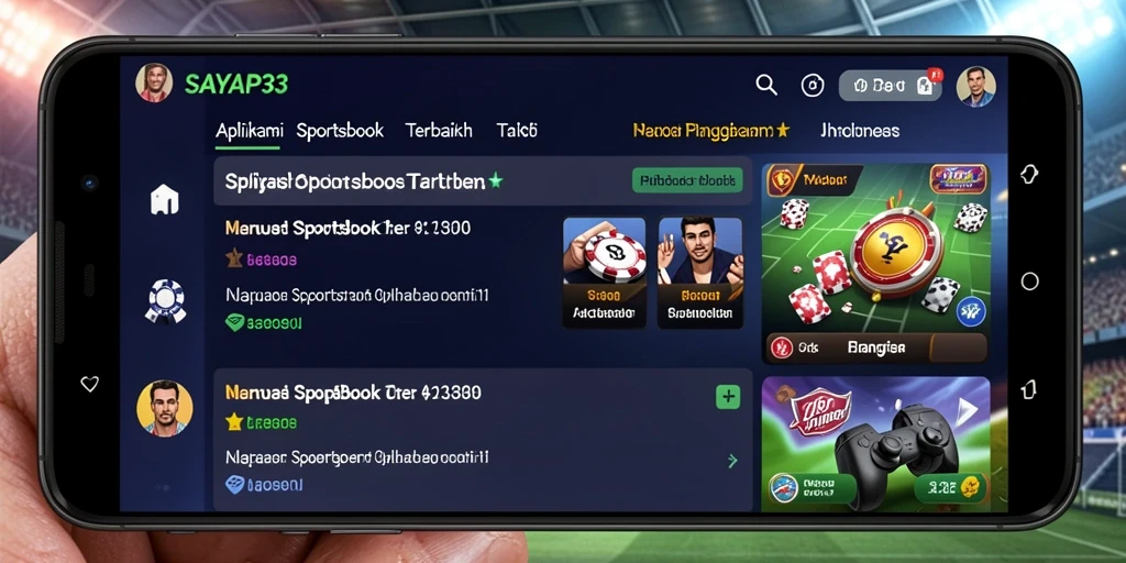 Tampilan gameplay menarik dalam aplikasi Sportsbook SAYAP33.