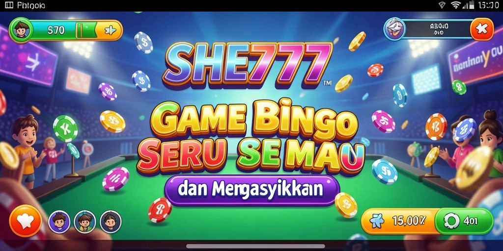 Tampilan utama SHE777 dengan gameplay Bingo yang menarik dan interaktif.